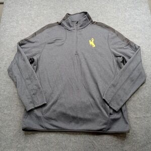 Wyoming Cowboys Pullover Mens 2XL Long Sleeve NCAA Football Under Armour 1/4 Zip